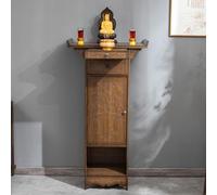 Armoire d'autel de méditation avec tiroirs de rangement et planche coulissante, parfaite pour la maison, les temples et la décoration du salon