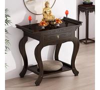 Armoire D'autel De Prière Bouddhiste, Table De Méditation avec Tiroir, Table D'autel Personnel, Niche D'offrande De Bouddha, pour La Maison, Le Temple Et Le Bureau(80 * 40cm/31.5 * 15.7in)