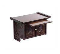 Armoire d'autel murale avec statue de Bouddha, table de méditation zen pour décoration d'intérieur et pratique spirituelle