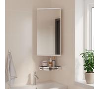 Armoire de Bain à Miroir d'Angle Meuble de Rangement Salle de Bain vidaXL