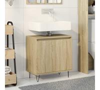Armoire de bain chêne sonoma 58x33x60 cm bois d'ingénierie armoire vidaXL