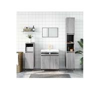 Armoire de bain sonoma gris 58x33x60 cm bois d'ingénierie831578