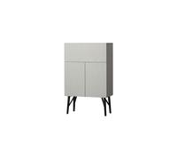 Armoire de bar 146x90 cm bois de manguier Mist Carved Organic