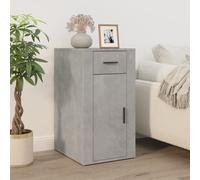 vidaXL Armoire de bureau Gris béton 40x49x75 cm Bois d'ingénierie816796 Gris G