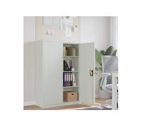 vidaXL Armoire de bureau 90x40x140 cm Acier Gris 244649