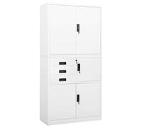 Armoire de Bureau Anthracite 90x40x180 cm Acier Rangement Classement vidaXL