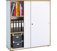Armoire de bureau Armoire à dossiers Portes coulissantes Salia 3x