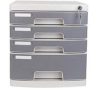 Armoire de bureau avec 4 tiroirs et serrure à clé plate pour le stockage de données de bureau