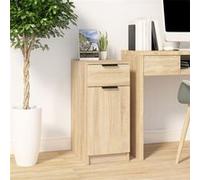vidaXL Armoire de bureau Chêne sonoma en bois d'ingénierie 33,5x50x75 cm G