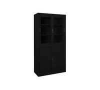 Armoire de bureau et porte coulissante Blanc 90x40x180 cm Acier335964