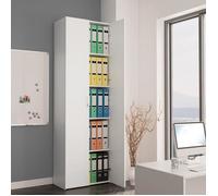 Armoire de bureau - GOTOTOP - Blanc - Contemporain - 60 x 32 x 190 cm