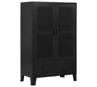Armoire de Bureau Industrielle avec Portes Acier Meuble de Rangement vidaXL
