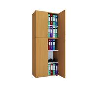 Vcm Armoire De Bureau Livres Classeurs Armoire De Classement Meuble De Bureau Armoire Lona 5 Portes Battantes