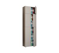 Armoire de bureau Lona (portes coulissantes, gris, XXL)