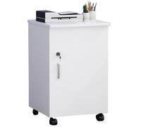 Armoire de Bureau Mobile - Armoire de classement Verticale verrouillable avec Portes, Rangement de fichiers roulants sur Roues pour Les Documents de Taille Lettre/juridique/A4, idéal pour Le Bureau à