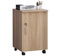 Armoire de Bureau Mobile - Armoire de classement Verticale verrouillable avec Portes, Rangement de fichiers roulants sur Roues pour Les Documents de Taille Lettre/juridique/A4, idéal pour Le Bureau à