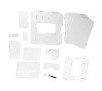 Armoire de bureau moderne en plastique à 5 couches pour bureau à domicile, design simple, solution de rangement peu encombrante