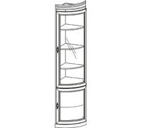 Armoire de bureau murale Armoire d'angle en bois Meubles de luxe - Demande de devis - Autre taille