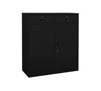 Armoire de bureau Noir 90x40x102 cm Acier