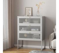 Armoire de bureau 'Sund' avec 3 tiroirs 105x80x40 cm Gris