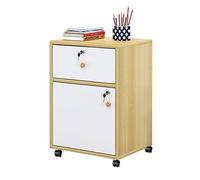 Armoire de bureau verticale en bois avec serrure - Armoire de classement basse pour documents A3 A1 - Tiroir polyvalent pour la maison et le bureau