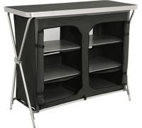 Armoire de camping CampFeuer, 110 cm x 47 cm x 90 cm, cuisine de camping armoire pliante en aluminium, meubles de camping