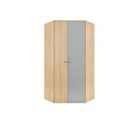 Armoire de chambre - Armoire d'angle Omaha R119 443956 - Blanc - 90x190x90cm