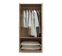 Armoire de chambre Bodolz 1 étagère MDF 176 x 80 x 52 cm effet chêne sonoma