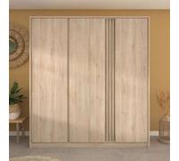 Armoire de chambre Chene 3 portes 185 52 203 cm PARISOT G