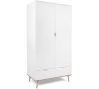 Finori Armoire de chambre GÖTEBORG 61 Chêne sonoma/Blanc, 2 portes battantes, 90 x 55 x 180 cm