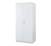 Armoire de chambre Eiselfing avec 1 compartiment 176 x 80 x 52 cm blanc