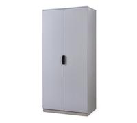 Armoire de chambre Eiselfing avec 1 compartiment 176 x 80 x 52 cm gris