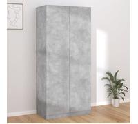 Armoire de chambre - JMS - Garde-robe SALE 2024 - Gris béton - 2 portes - 90x52x200 cm