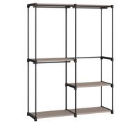 Armoire de Chambre - SONGMICS - Pliable avec Barres de Suspension - 138x43x182cm - Taupe