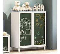Armoire de chambre Vidaxl Cabinet avec deux portes et façade en tableau noir ROROS