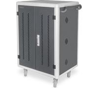 DIGITUS Armoire de Charge Mobile - 30 emplacements de Charge USB-C - Jusqu'à 15,6 Pouces - Rangement et Charge d'ordinateurs Portables et de tablettes - Portes avec Verrouillage