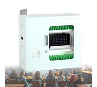 Armoire de charge sécurisée à support mural de 12 baies, casier-téléphone durable en aluminium avec port USB-C, charge rapide sûre pour les bureaux Gyms d'écoles, boîtier de stockage de dispositifs mo