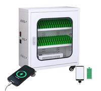 Armoire de chargement murale pour téléphone - Casier à 40 emplacements en alliage d'aluminium pour un rangement sécurisé dans les écoles, les bureaux, les salles de classe et les entrepôts - Station