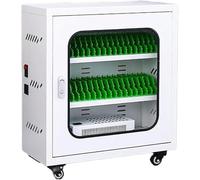 Armoire de chargement portable for téléphone portable 6 à 60 emplacements, station de chargement USB for téléphone portable avec roulettes verrouillables, for étudiants et touristes.(40Slots)