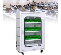Armoire de chargement pour smartphone avec ports USB - Station de charge pour appareils mobiles 50 bits pour salles de classe, bureaux, salles de sport - Casier de rangement blanc pour téléphones