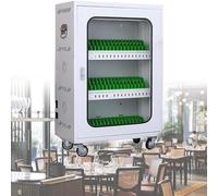 Armoire de chargement pour tablette avec porte sécurisée et ventilateur de refroidissement pour le stockage et la gestion des appareils