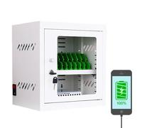 Armoire de chargement USB rechargeable pour téléphone portable avec serrure et clés pour un rangement sécurisé des appareils et un chargement dans les espaces publics