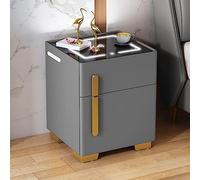 Armoire De Chevet Intelligente Et Sûre, Coffre-Fort Invisible, Chargement sans Fil, Verrouillage par Mot De Passe, Convient pour Chambre À Coucher, Salon, Bureau (D)
