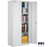 Armoire de classement à 5 étages VEVOR Caisson d'appoint avec 2 portes magnétiques, capacité de charge de 90,72 kg par étagère, armoire de stockage verrouillable, armoire métallique Commode de bureau,