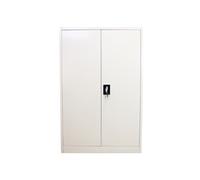 Casier Métallique Gris avec 2 Portes 140cm x 90cm x 40cm Classeur