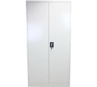 Armoire de Classement Acier Gris 180 x 90 x 40 cm Métallique 2 Portes 4 Étagères Gris G