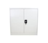 Casier Métallique Gris avec 2 Portes 90cm x 90cm x 40cm Classeur