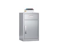 Armoire de classement basse en acier inoxydable 304 sous le bureau, armoire de rangement pour outils de fichiers, tiroirs de rangement de données, armoire de bureau