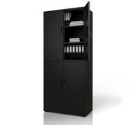 Armoire de classement en métal Noir