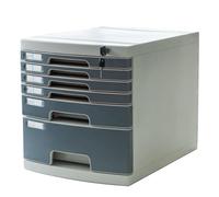 Armoire de classement en plastique verrouillable multicouche pour le rangement de bureau - Dossier compact sécurisé avec tiroirs pour faciliter la reliure et la classification des documents